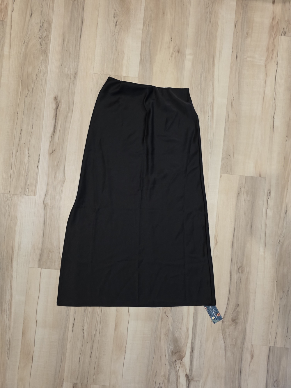 Black Maxi Satin Skirt